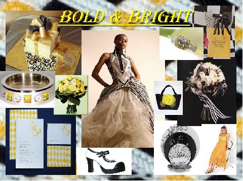 When you think of yellow and black as colors for your wedding theme 