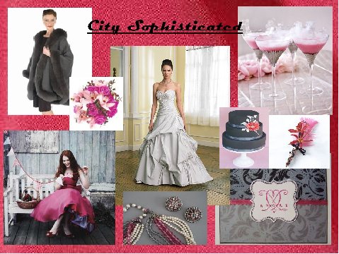  photos in my favorite color combination of charcoal grey and fuschia